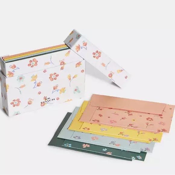 COACH | Boxed Notecards With Mystical Floral Print - Picture 2 of 2